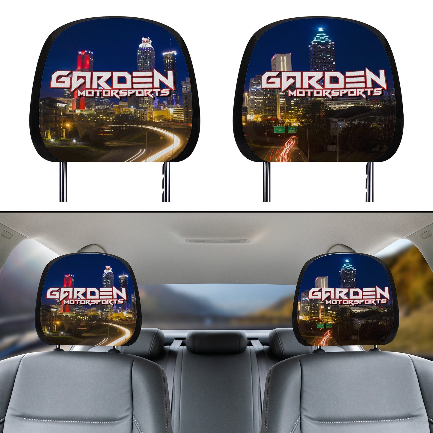 Garden motorsports Car Headrest Covers