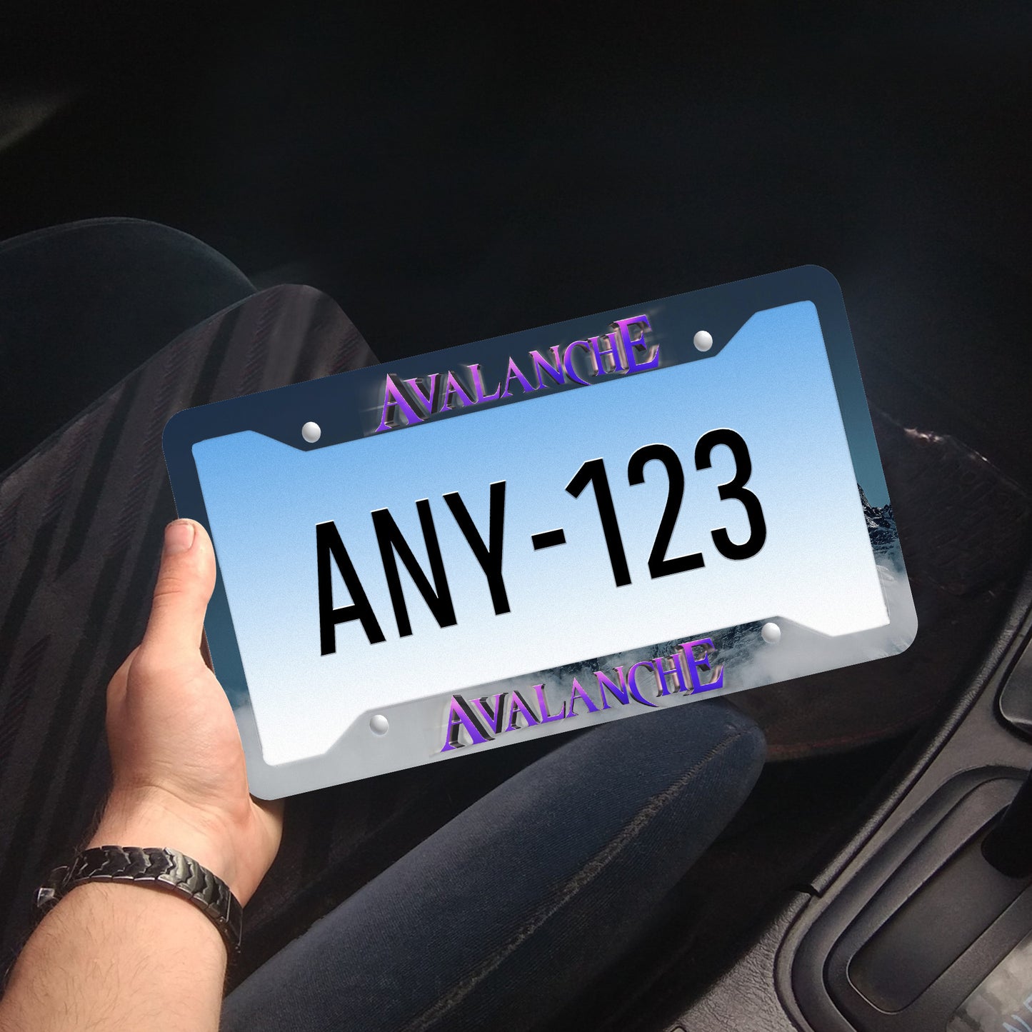 Avalanche Customized License Plate Frames